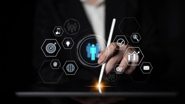 Business teamwork system showing digital communication and performance tracking. Teamwork improves collaboration, drives success, teamwork enhances planning, and teamwork supports productivity. Latch - Powered by Adobe