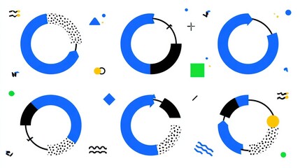 Exploring Subscription Economy Concepts With Abstract Shapes and Patterns Showcasing Continuity and Reliability in Fintech