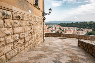 Via del Castello - a view of Colle di Val d'Elsa, province of Siena, Tuscany, Italy