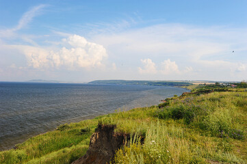 view of the Volga river near Novoulyanovsk