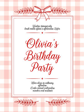 Olivias Birthday Party Invitation