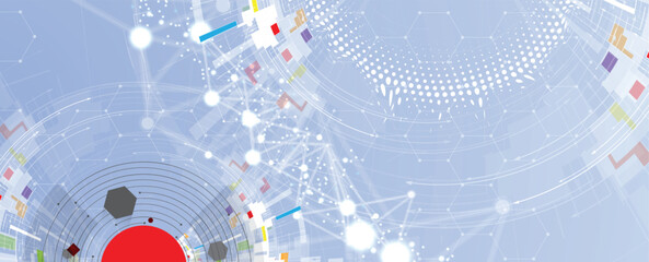 Cloud data technology background and network concept