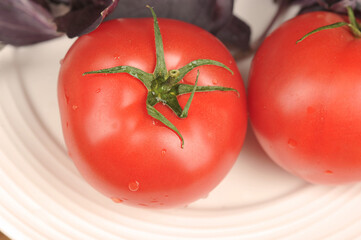 caprese salad ingredients close-up