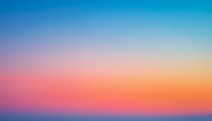 Obraz premium Abstract Pastel Gradient Background Smooth Transitions From Soft Blue To Vibrant Pink And Orange Colorful Design