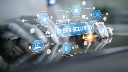 This image showcases a modern cyber security concept, featuring digital elements that emphasize protection, detection, and management of sensitive information in technological environments. Tessel