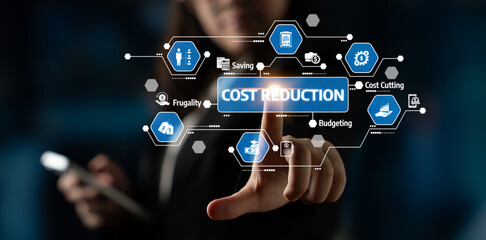 A business professional explores digital tools for cost reduction, emphasizing budgeting and savings strategies to enhance organizational efficiency and productivity. Tessel