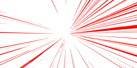 Abstract red and white design background with bright motion lines and speed patterns creates an energetic glow of light and art for a fast wave wallpaper © Md