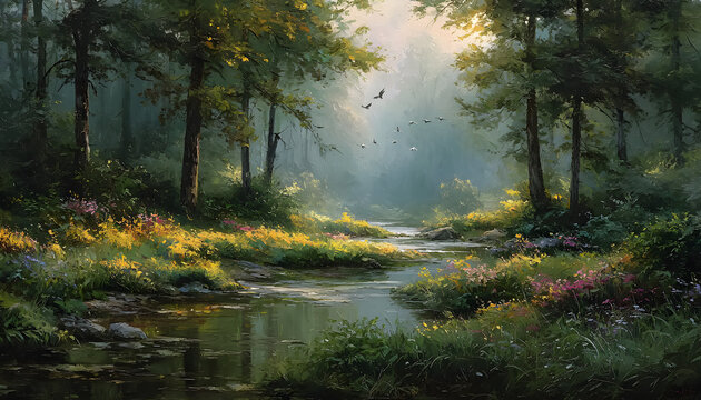 Illustrations nature r&eacute;confortantes