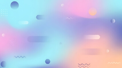Abstract colorful background with geometric shapes and gradient
