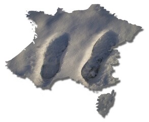 La France sous la neige