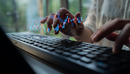 Candlestick chart visualizing financial market trends, investment patterns, price fluctuations, and trading strategy in capital and digital asset markets Latch