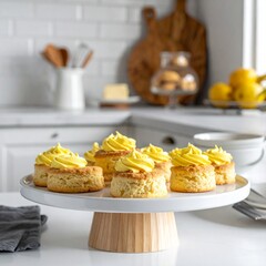 Butterkekse mit gelben Zuckergu&szlig;