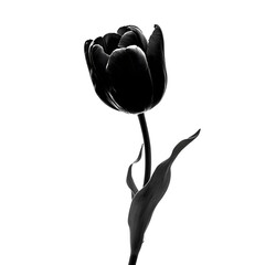 tulip illustration on white