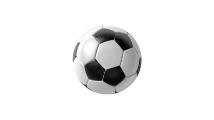 Naklejka premium Classic black and white soccer ball isolated on white background sports equipment