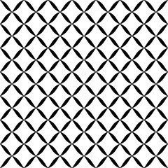 Fototapeta premium Abstract Seamless Geometric Grid Pattern. Black and White Textured Background.