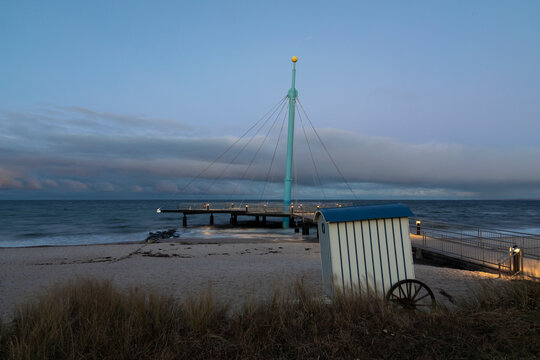 Seebr&uuml;cke in Hohwacht an der deutschen Ostseek&uuml;ste