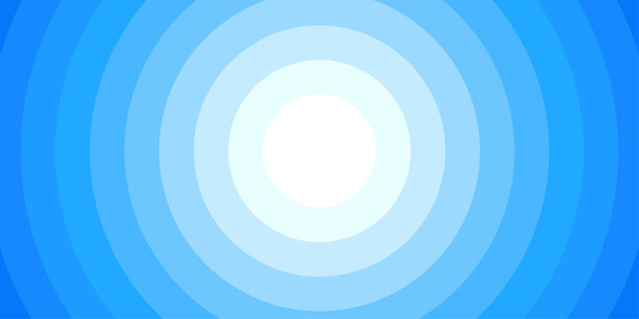 Blue clean circular gradient background with radial stripes. Abstract sunburst or tunnel effect.