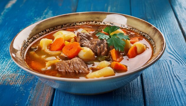 Kuttelsuppe Auf Polnische Art Mit Rind Und Gemuse