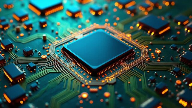 close up of a circuit board