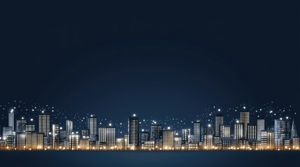 Wide aerial view captures Bangkok's dynamic night skyline, featuring glowing location pins highlighting significant areas for exploration