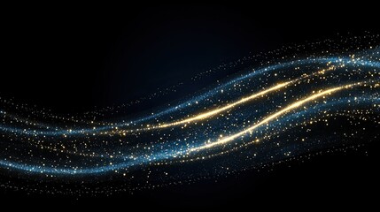 An abstract background features a blue arrow and an upward stock market graph, symbolizing technological advancements in finance