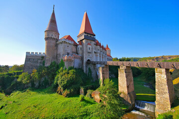 Castelul Corvinilor, die Burg Eisenmarkt in Hunedoara, Rum&auml;nien - Castelul Corvinilor, the old famous castle in Romania
