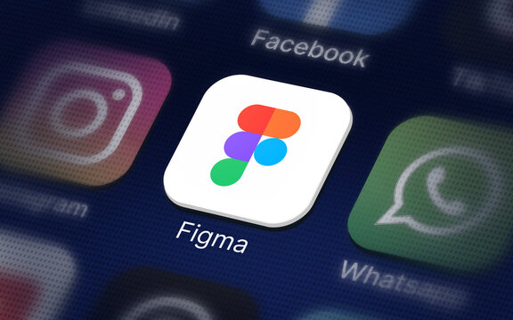 Figma Company logo on the smartphone	