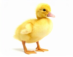 Obraz premium Ein flauschiges gelbes Entenküken