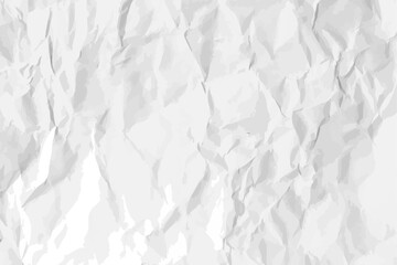 White clean crumpled paper