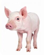 Ein kleines rosafarbenes Ferkel