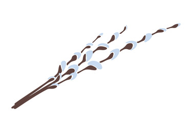 Easter Icon Vector Illustration Isolated on White Background, Festive Spring Holiday Symbols for Decoration, Greeting Cards and Design