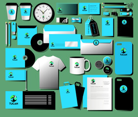 Parrot Logotype Branding Identity Set