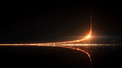 A glowing timeline stretching into the future, representing an expansive and hopeful outlook.