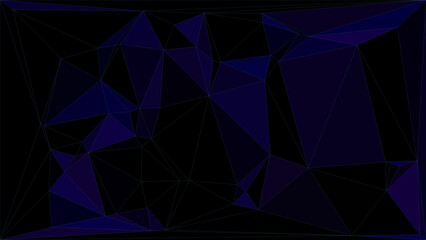Obraz premium Dark blue geometric pattern on black background