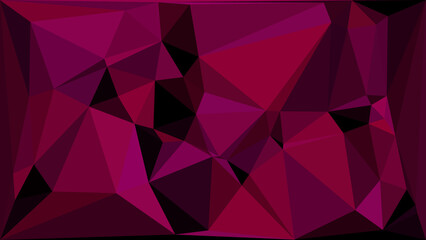 Fototapeta premium Vibrant geometric pattern with dark pink and purple triangles