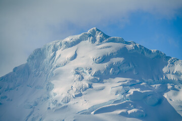 Antarctica Stunning Fine Art Photography Nature Remote Landscape Close Up of Mountain Top in...