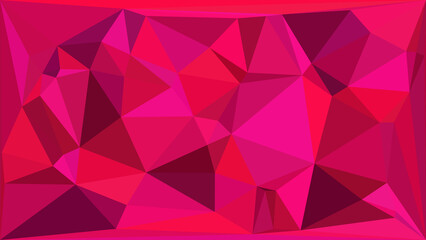 Fototapeta premium Vibrant pink polygonal geometric pattern with dynamic shapes