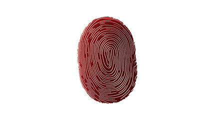 Red Fingerprint Scan Interface