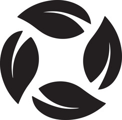 Agriculture Leaf Logo Silhouette Organic Farming Symbol