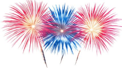 Vibrant Fireworks Explosion Night Sky Celebration