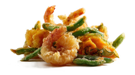 Crispy Fried Shrimp with Dipping Sauce on a white plate