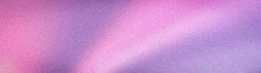 Fototapeta premium Dreamy abstract wide grainy background with soft pink, purple, and lavender hues. Elegant blurred texture for modern app designs, wallpapers, and creative banners