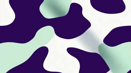 geometric pattern, a strong, seamless pattern with large, irregular geometric shapes in deep purple, stark white, and pale mint green great for digital backgrounds