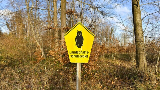 Landschaftsschutzgebiet Hinweisschild