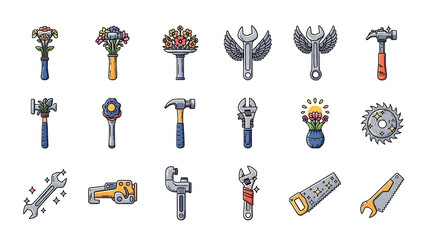 Creative Work Tool Icons