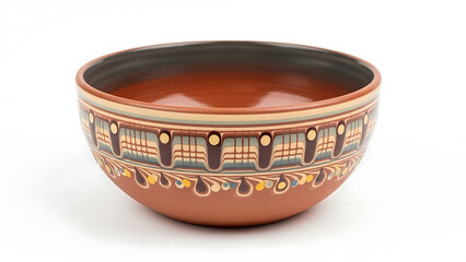 Traditional Patterned Clay Bowl