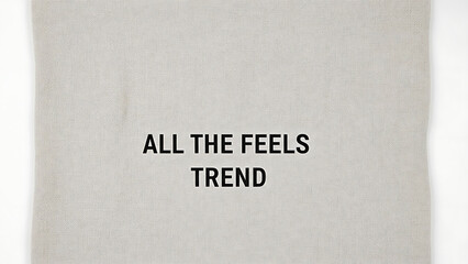 Linen Fabric Texture with Text