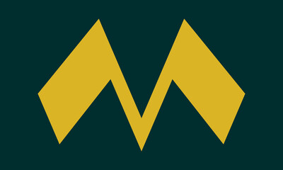 icon M alphabet letter logo