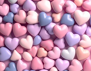 Fototapeta premium Captivating and vibrant love hearts backgrounds for creating beautiful valentines day photo cards