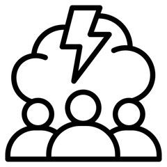 Brain storming icon